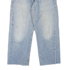 LEVI'S 569 Mens Jeans Blue Loose Straight Denim Light W32 L27 Button Closure