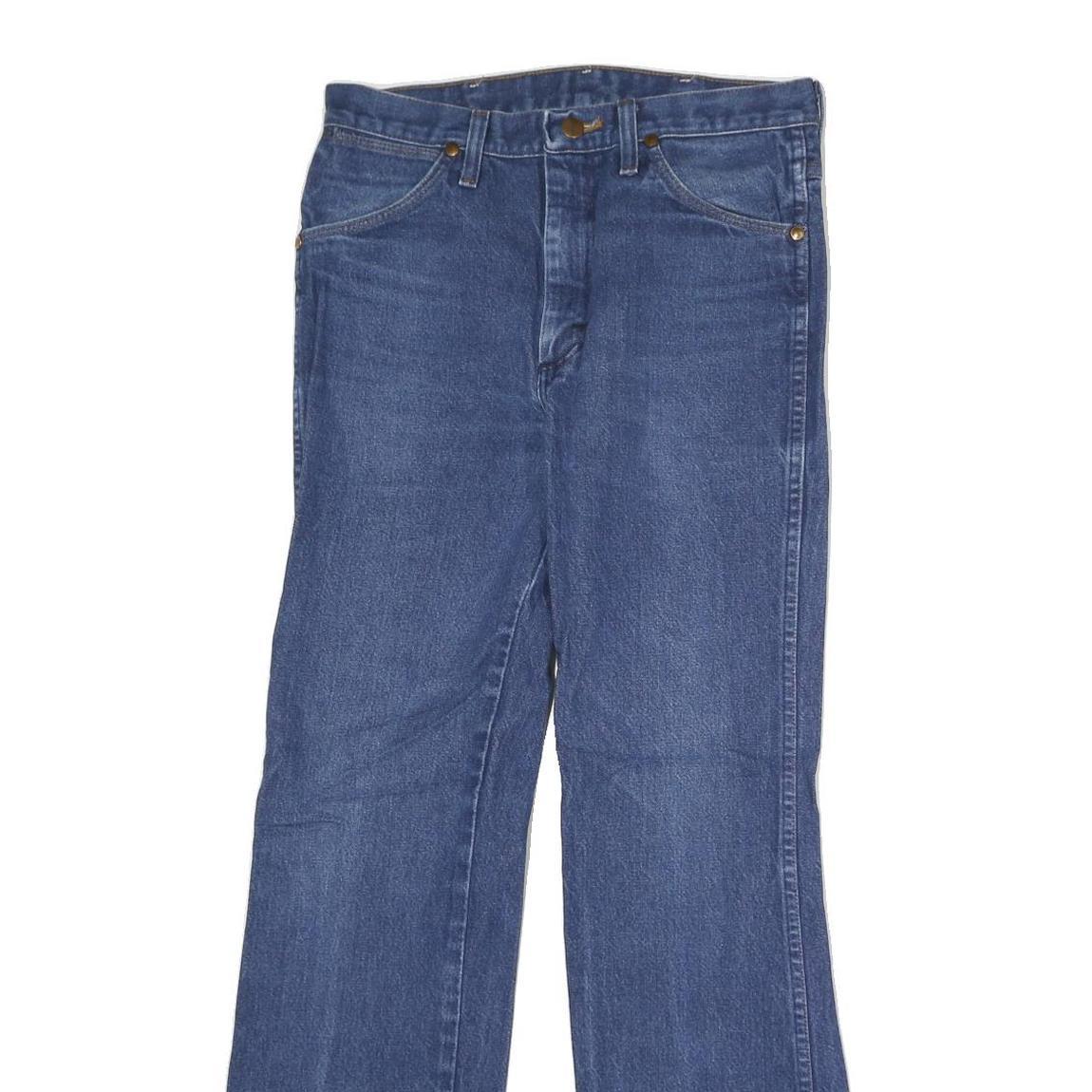 WRANGLER Mens Slim Blue Denim Slim Jeans W30 L31 Classic Style Zip Closure