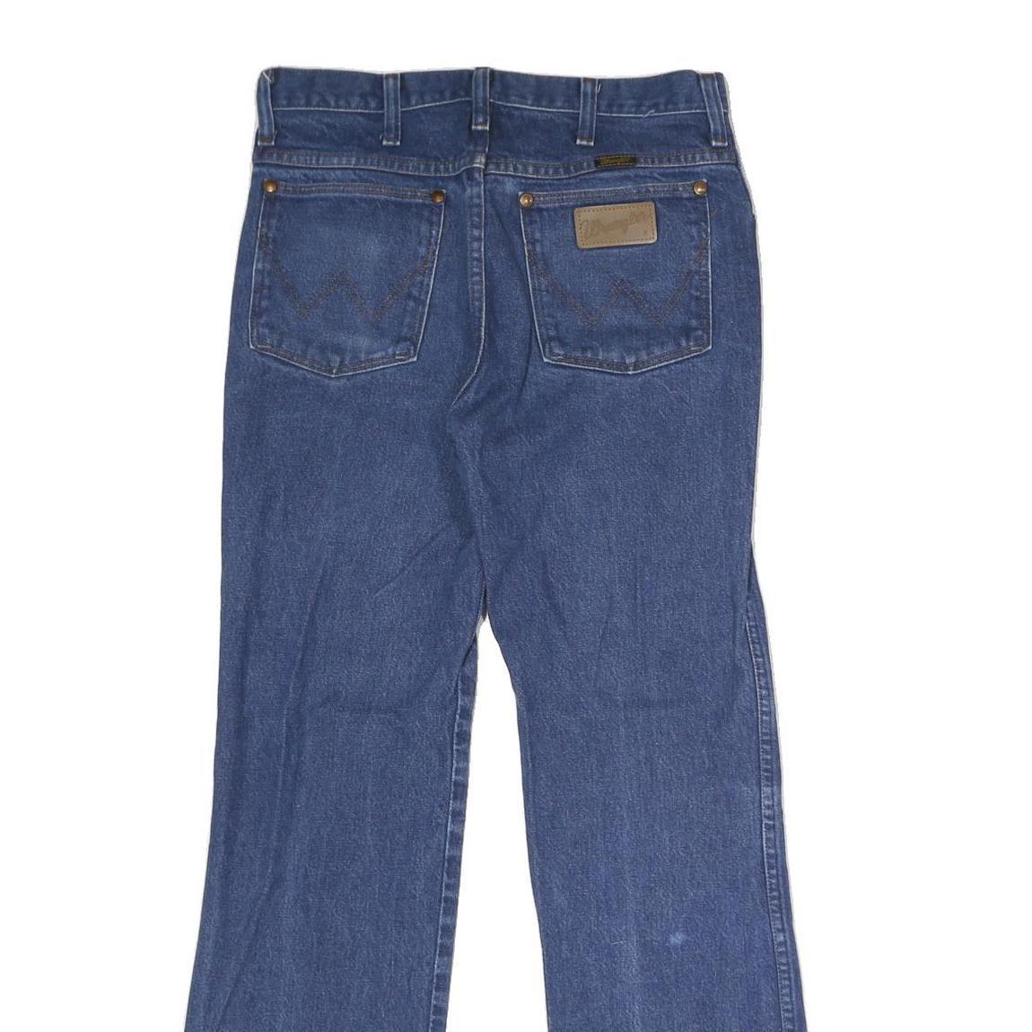 WRANGLER Mens Slim Blue Denim Slim Jeans W30 L31 Classic Style Zip Closure