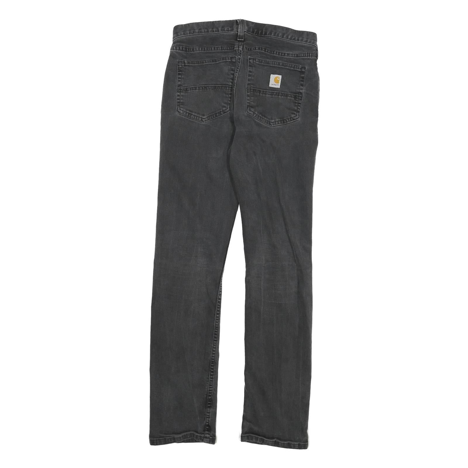 CARHARTT Mens Jeans Black Relaxed Straight Denim Medium W31 L34 Workwear