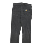CARHARTT Mens Jeans Black Relaxed Straight Denim Medium W31 L34 Workwear