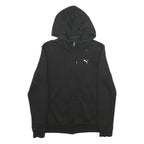 PUMA Mens Black Full Zip Hoodie S Cotton Blend Sport Casual