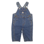 CARHARTT Boys Blue Denim Straight Fit Dungarees 6 Months XXS W22 L8