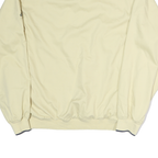 ADIDAS Mens Beige V-Neck Sweatshirt M Polyester Lightweight Pullover