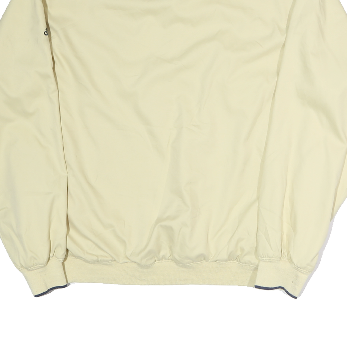ADIDAS Mens Beige V-Neck Sweatshirt M Polyester Lightweight Pullover