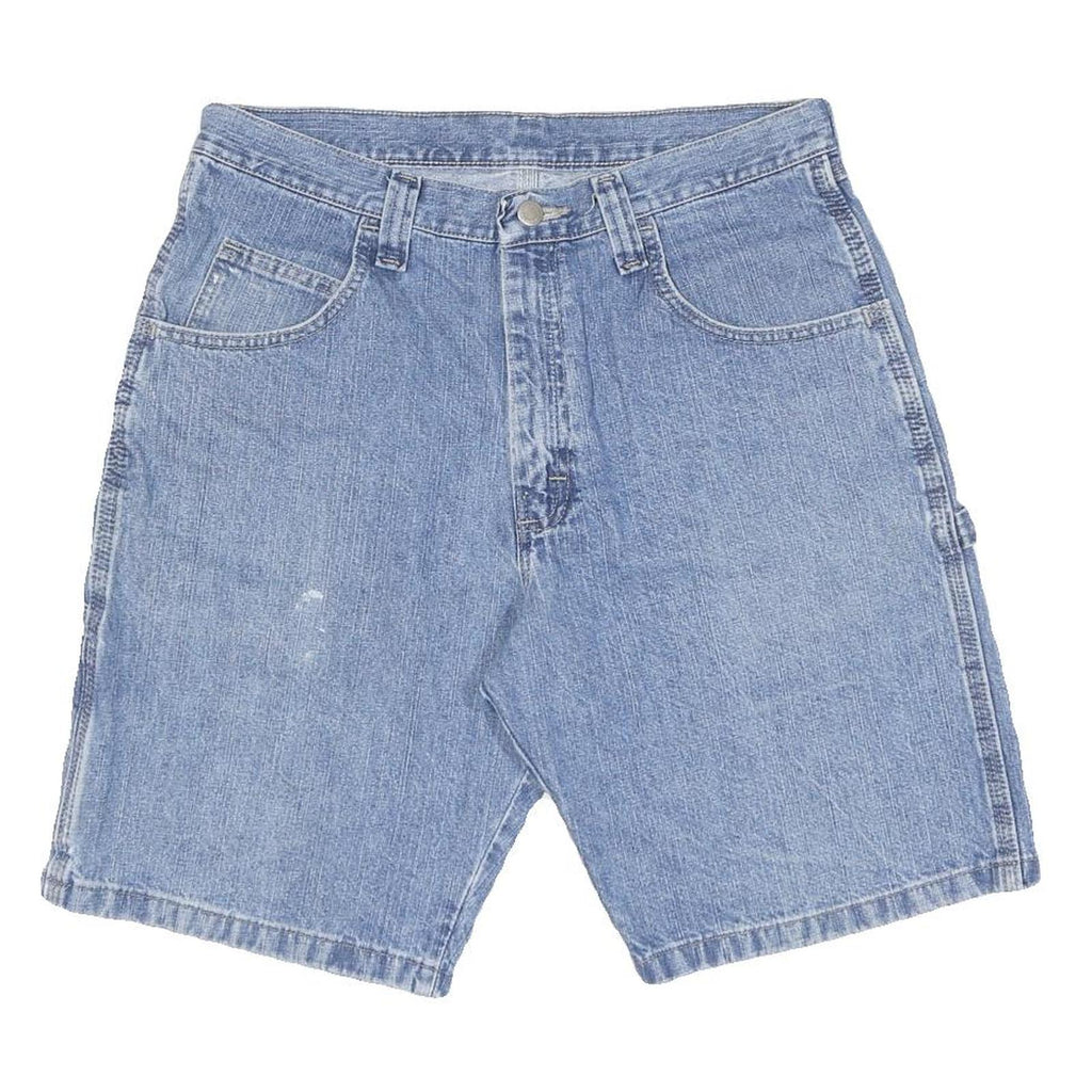WRANGLER Mens Denim Blue Casual Shorts M W32 Cotton Blend Workwear Style