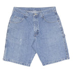 WRANGLER Mens Denim Blue Casual Shorts M W32 Cotton Blend Workwear Style