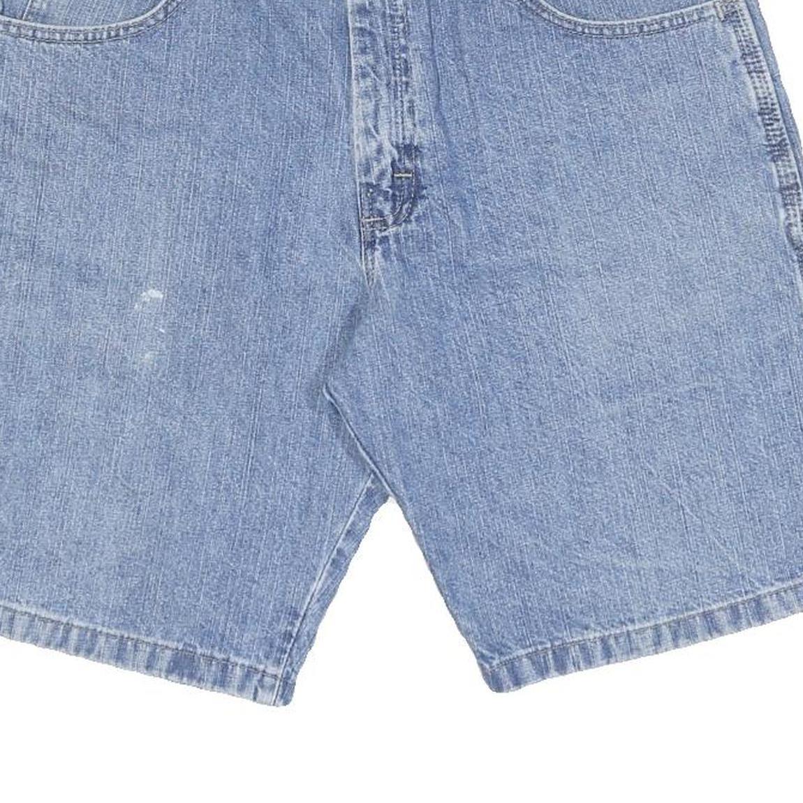 WRANGLER Mens Denim Blue Casual Shorts M W32 Cotton Blend Workwear Style