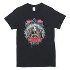 GILDAN Womens Black Dance With The Dead Graphic T-Shirt S Short Sleeve Crew Neck
