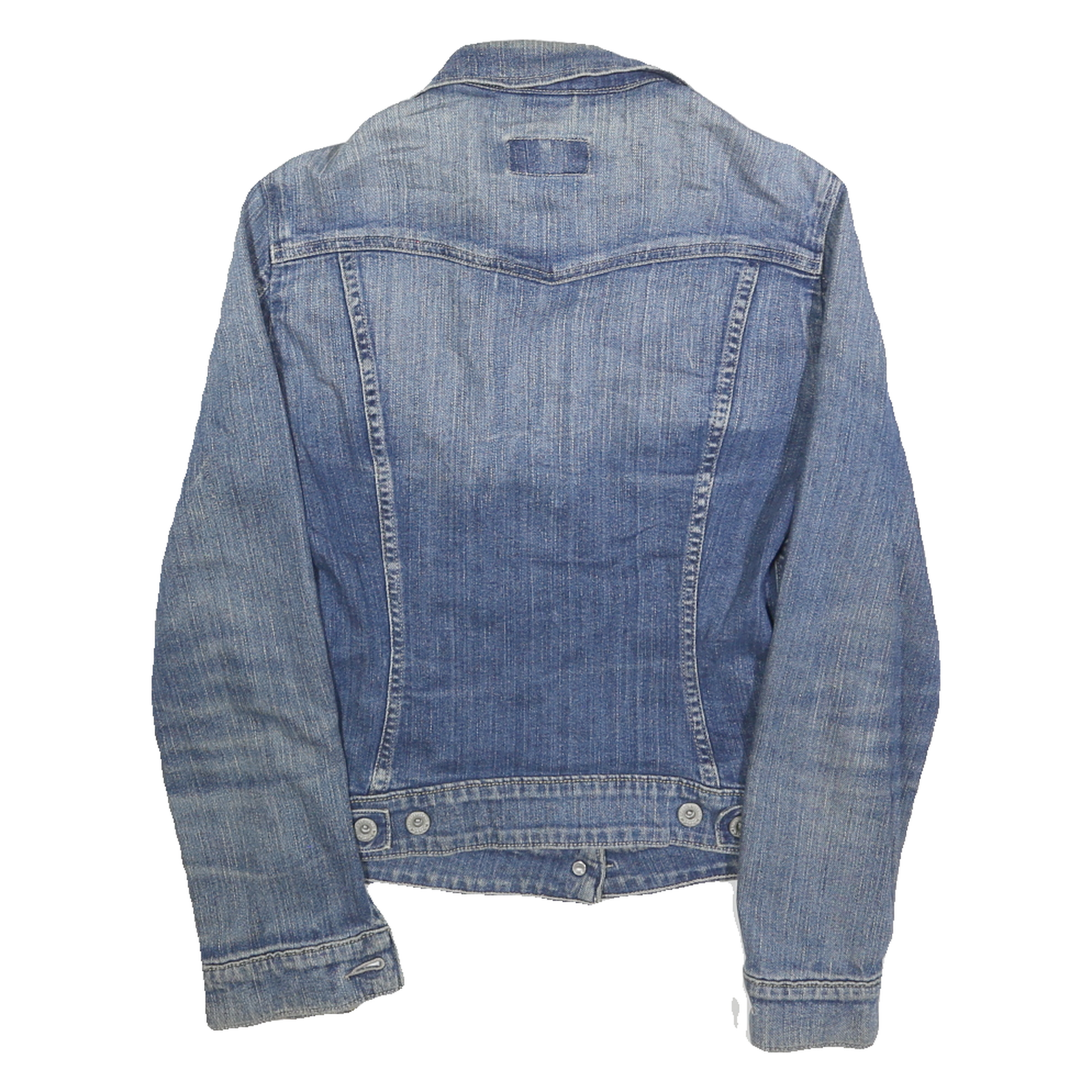 LEVI'S Womens Blue Denim Button Jacket S Cotton Classic Fit Casual Wear