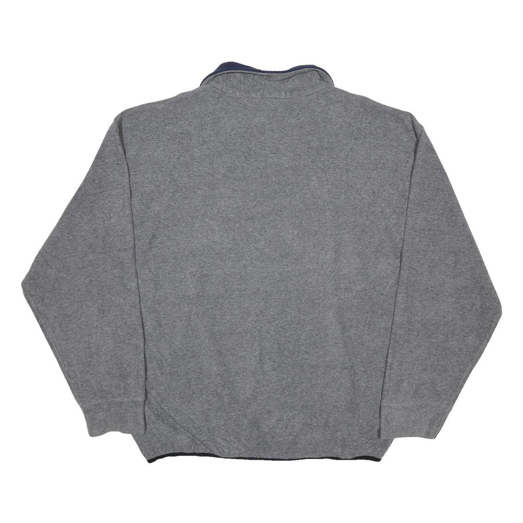 NAUTICA Mens Grey Pullover Plain Crew Neck Basic Knit 2XL Polyester Blend Jumper