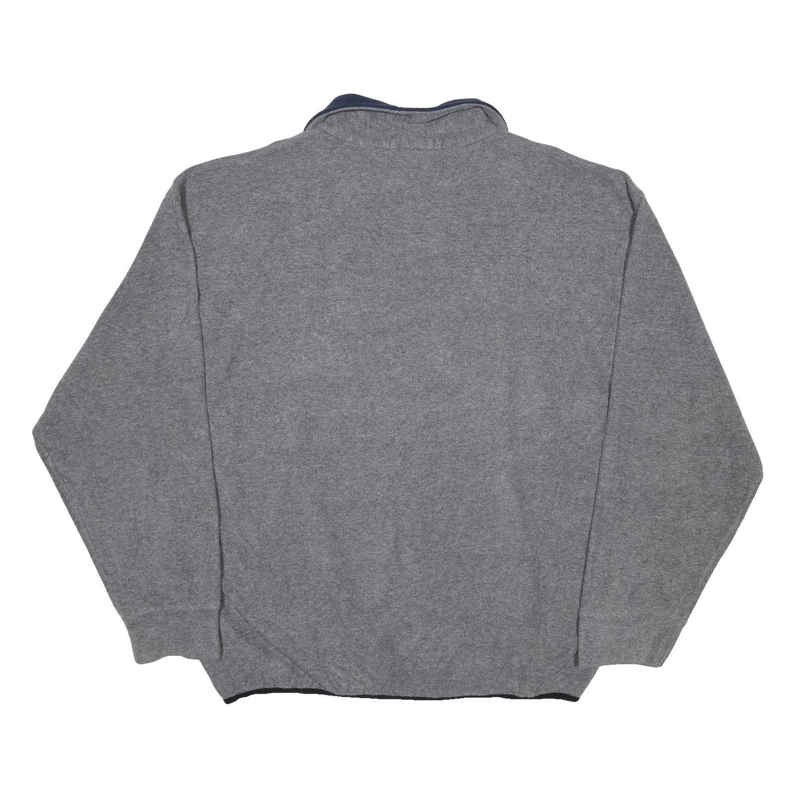 NAUTICA Mens Grey Pullover Plain Crew Neck Basic Knit 2XL Polyester Blend Jumper