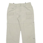 THE NORTH FACE Womens Beige Polyester Blend Regular Straight Trousers W30 L28