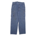 G TWENTY K TEX Mens Jeans Blue Regular Cargo Denim W31 L31 Zip Pockets