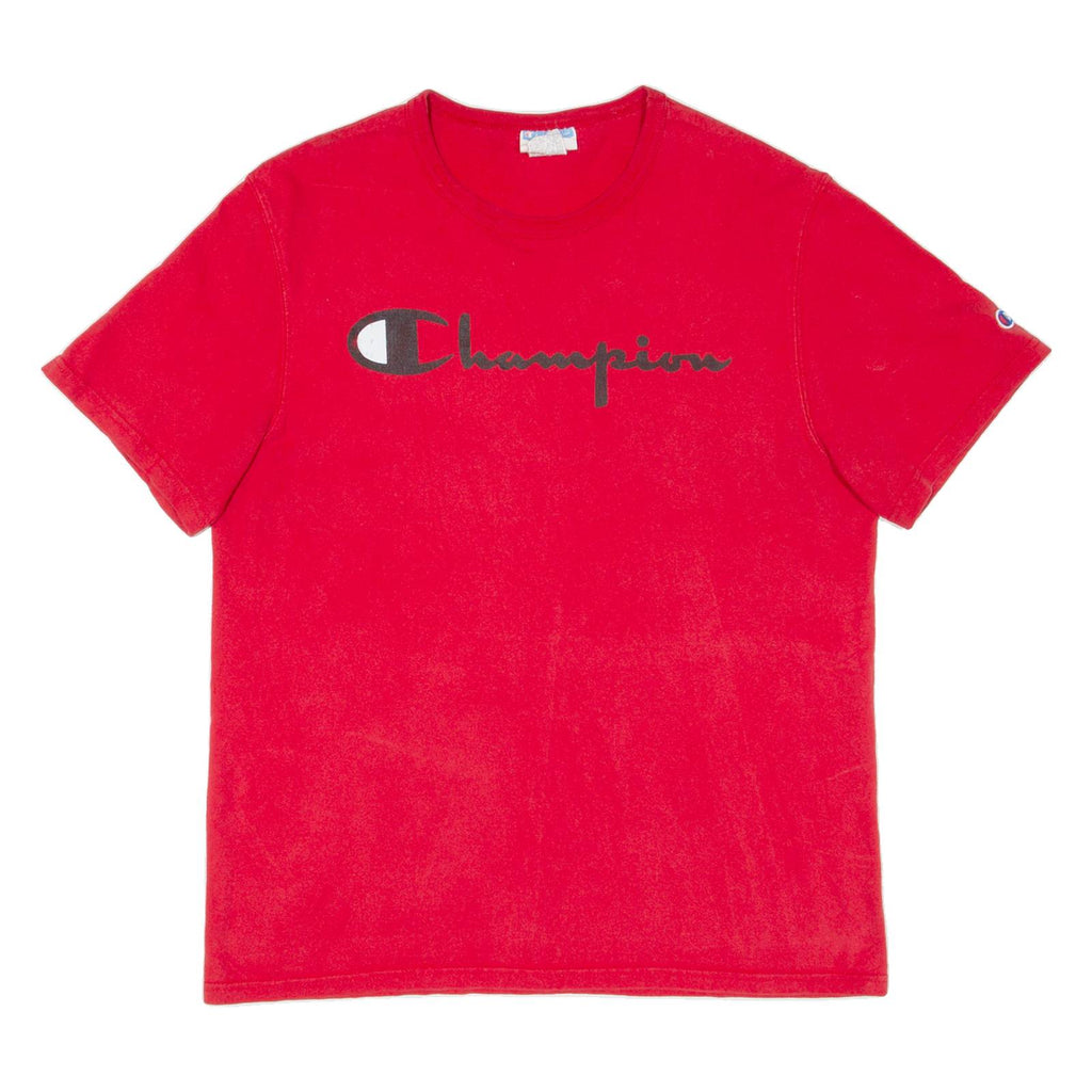 CHAMPION Mens T-Shirt Red M