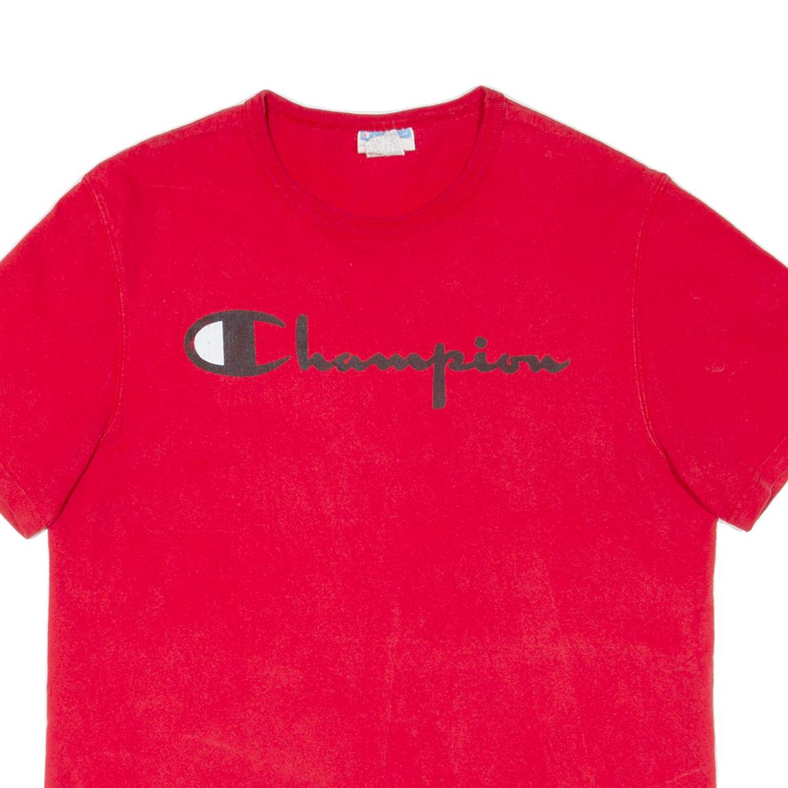 CHAMPION Mens T-Shirt Red M