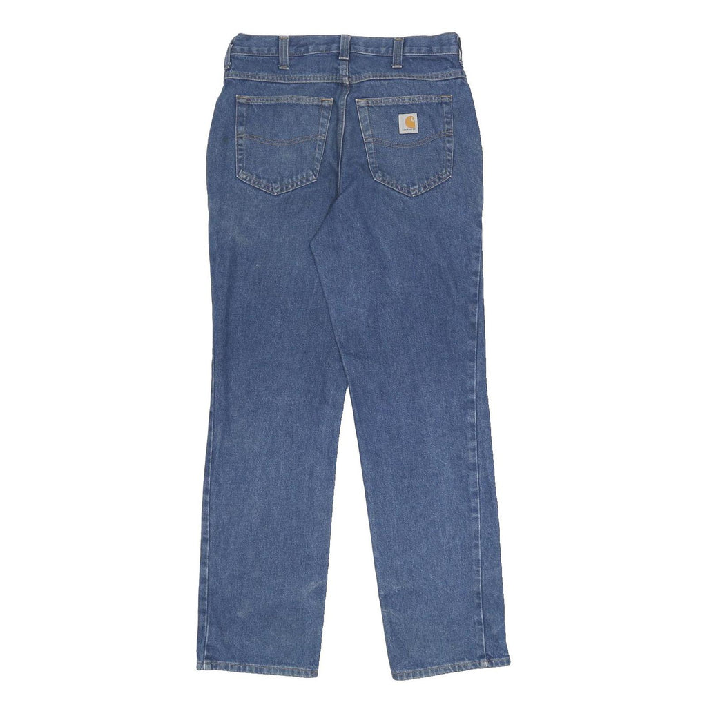 CARHARTT Mens Jeans Blue Relaxed Straight Denim Medium Wash W30 L32 Workwear