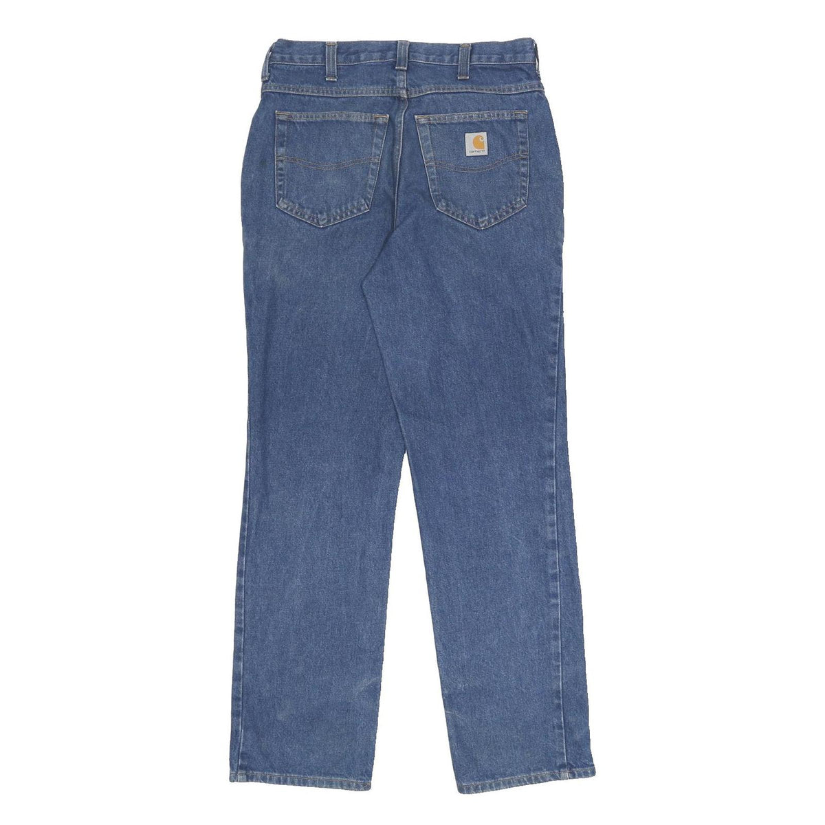 CARHARTT Mens Jeans Blue Relaxed Straight Denim Medium Wash W30 L32 Workwear