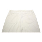 BURBERRY Womens Woven Cream Regular Straight Trousers W32 L31 Classic Zip