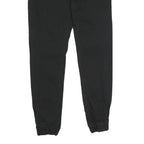 JEANEOLOGIE Mens Black Regular Fit Drawstring Cotton Blend Trousers W30 L29