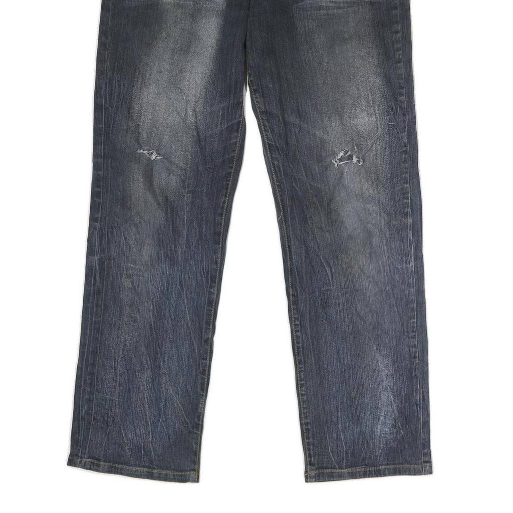 BJCO Mens Blue Regular Jeans Denim Medium W36 L30 Stylish Casual Wear