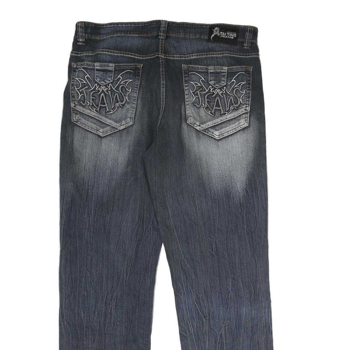 BJCO Mens Blue Regular Jeans Denim Medium W36 L30 Stylish Casual Wear