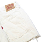 LEVI'S Womens White Butterfly Casual Denim Shorts S W26 Embroidered