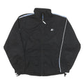 STARTER Mens Black Blue Stripe Track Jacket S Polyester Blend Lightweight Zip