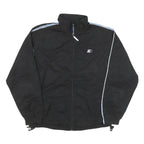 STARTER Mens Black Blue Stripe Track Jacket S Polyester Blend Lightweight Zip