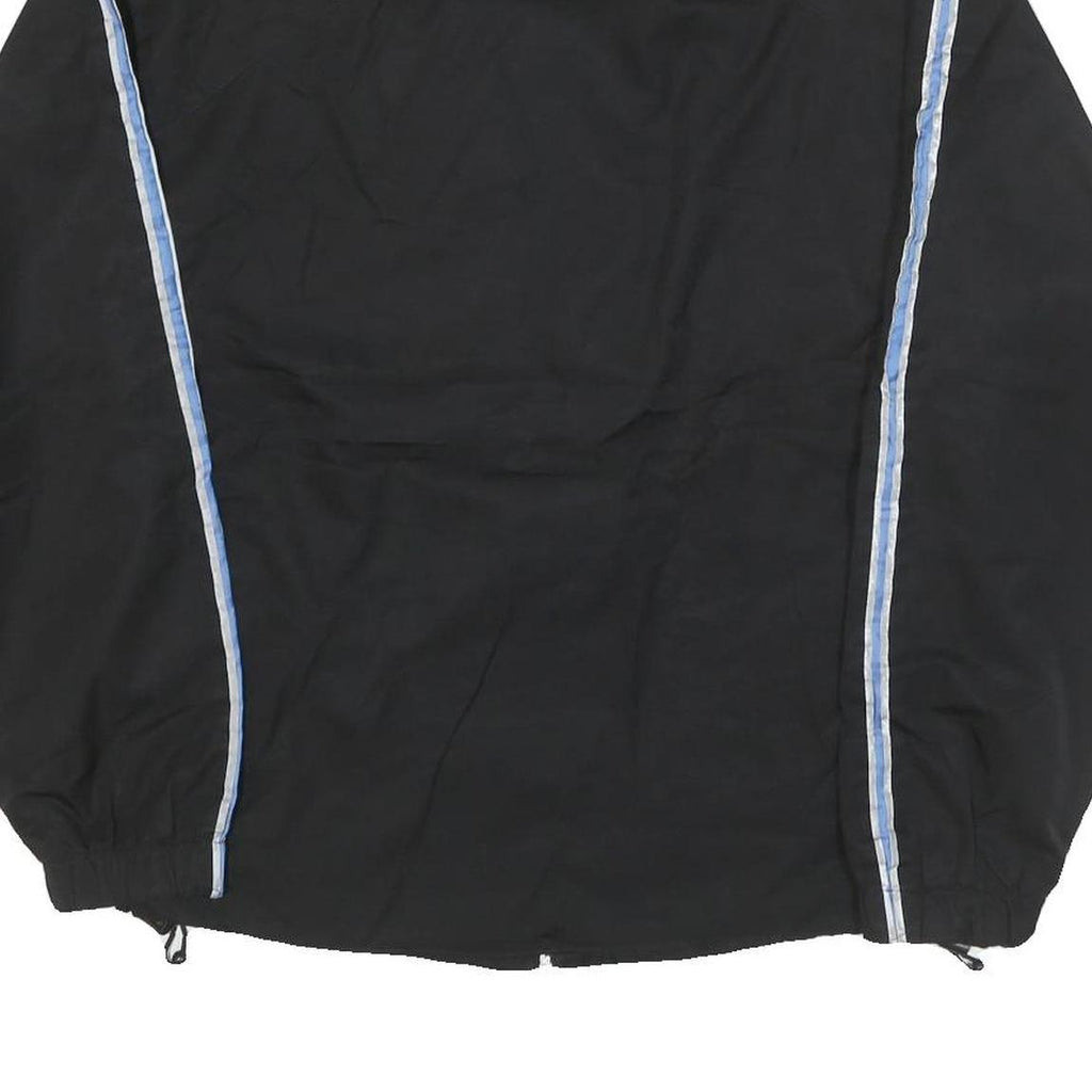 STARTER Mens Black Blue Stripe Track Jacket S Polyester Blend Lightweight Zip