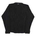 ADIDAS Mens Black & Grey Zip Jacket L Polyester Blend Sports Casual