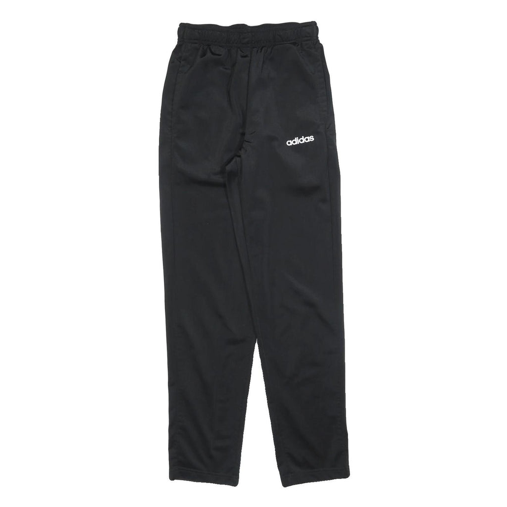 ADIDAS Mens Joggers Black S W26 L30 Regular Slim Comfort Polyester Sweatpants