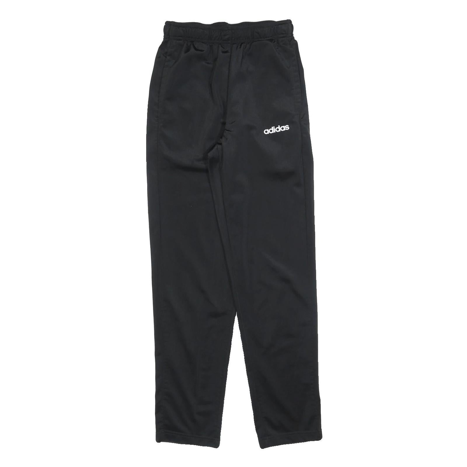 ADIDAS Mens Joggers Black S W26 L30 Regular Slim Comfort Polyester Sweatpants