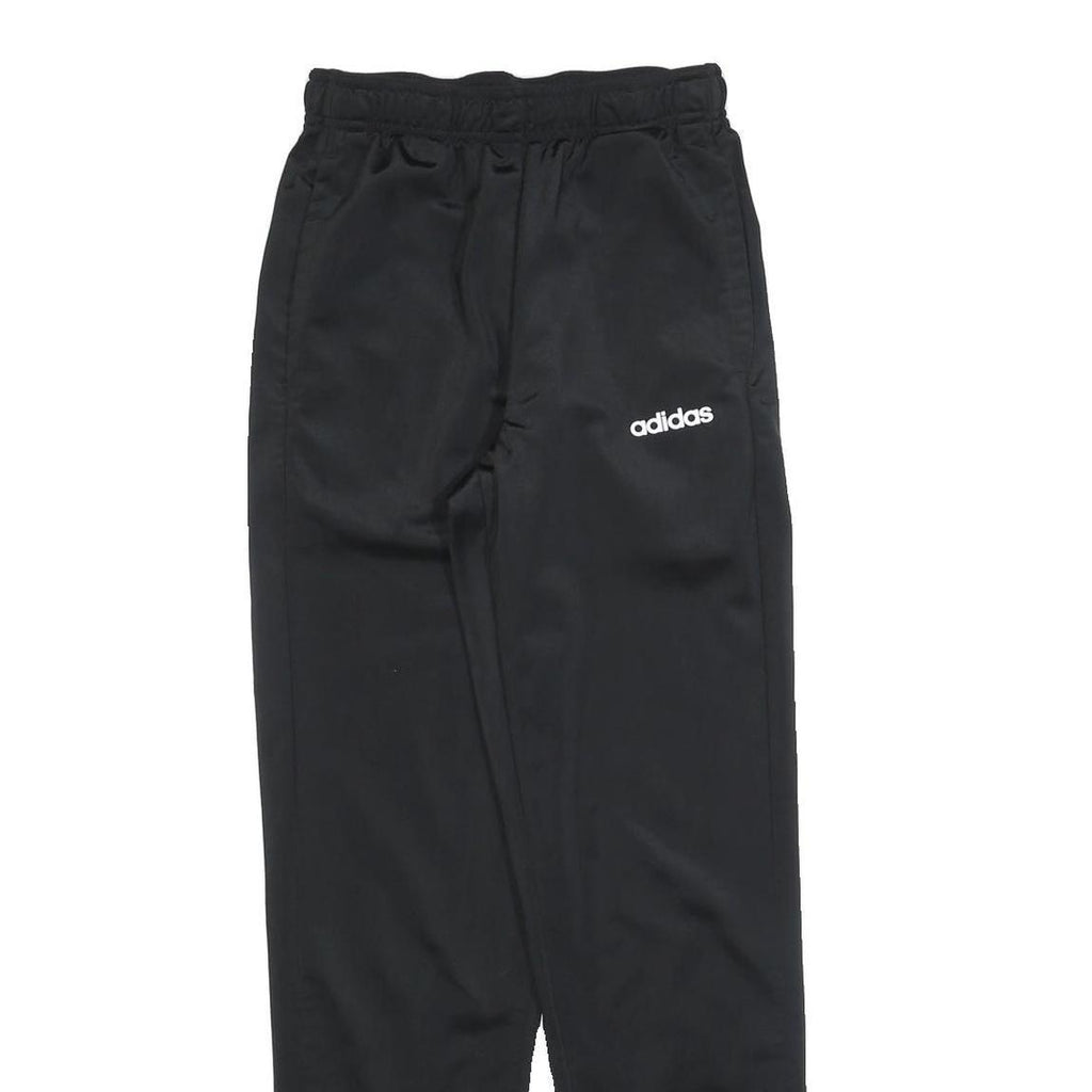 ADIDAS Mens Joggers Black S W26 L30 Regular Slim Comfort Polyester Sweatpants