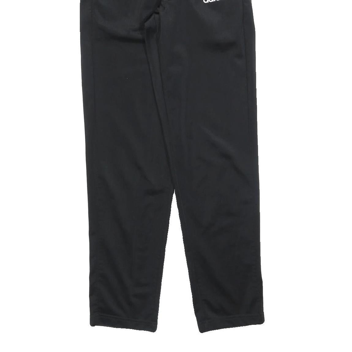 ADIDAS Mens Joggers Black S W26 L30 Regular Slim Comfort Polyester Sweatpants