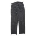 LEE Womens Jeans Black Regular Straight Denim W27 L26 Cotton Blend Zip