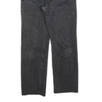 LEE Womens Jeans Black Regular Straight Denim W27 L26 Cotton Blend Zip