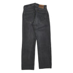 LEE Womens Jeans Black Regular Straight Denim W27 L26 Cotton Blend Zip