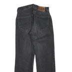 LEE Womens Jeans Black Regular Straight Denim W27 L26 Cotton Blend Zip