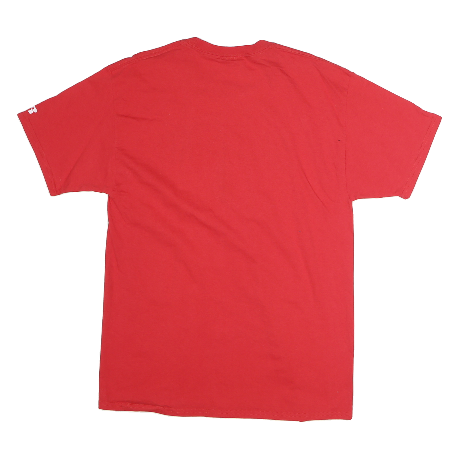 RUSSELL ATHLETIC Mens Red Ball State Graphic T-Shirt M Short Sleeve Crew Neck