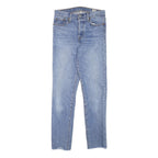 LEVI'S Womens Slim Blue Denim Light Jeans W26 L27 Button Cotton Blend