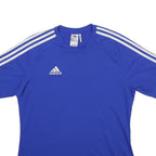 ADIDAS Mens Blue & White Graphic T-Shirt M Short Sleeve Crew Neck Sportswear