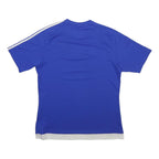 ADIDAS Mens Blue & White Graphic T-Shirt M Short Sleeve Crew Neck Sportswear
