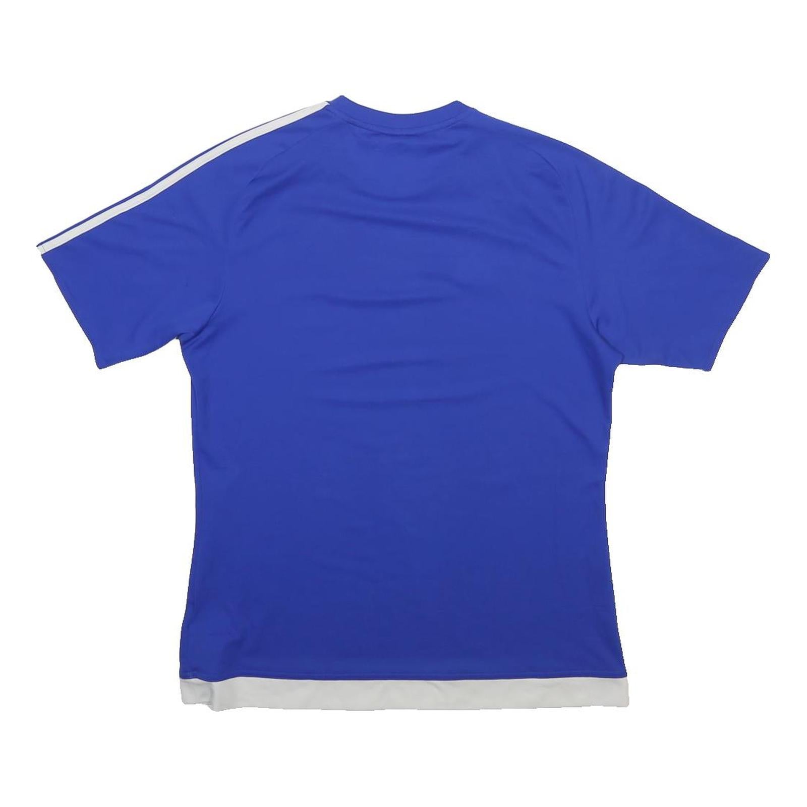 ADIDAS Mens Blue & White Graphic T-Shirt M Short Sleeve Crew Neck Sportswear