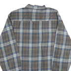 BACK PACKER Mens Beige & Blue Check Shirt M Classic Casual Button-Up