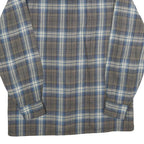 BACK PACKER Mens Beige & Blue Check Shirt M Classic Casual Button-Up