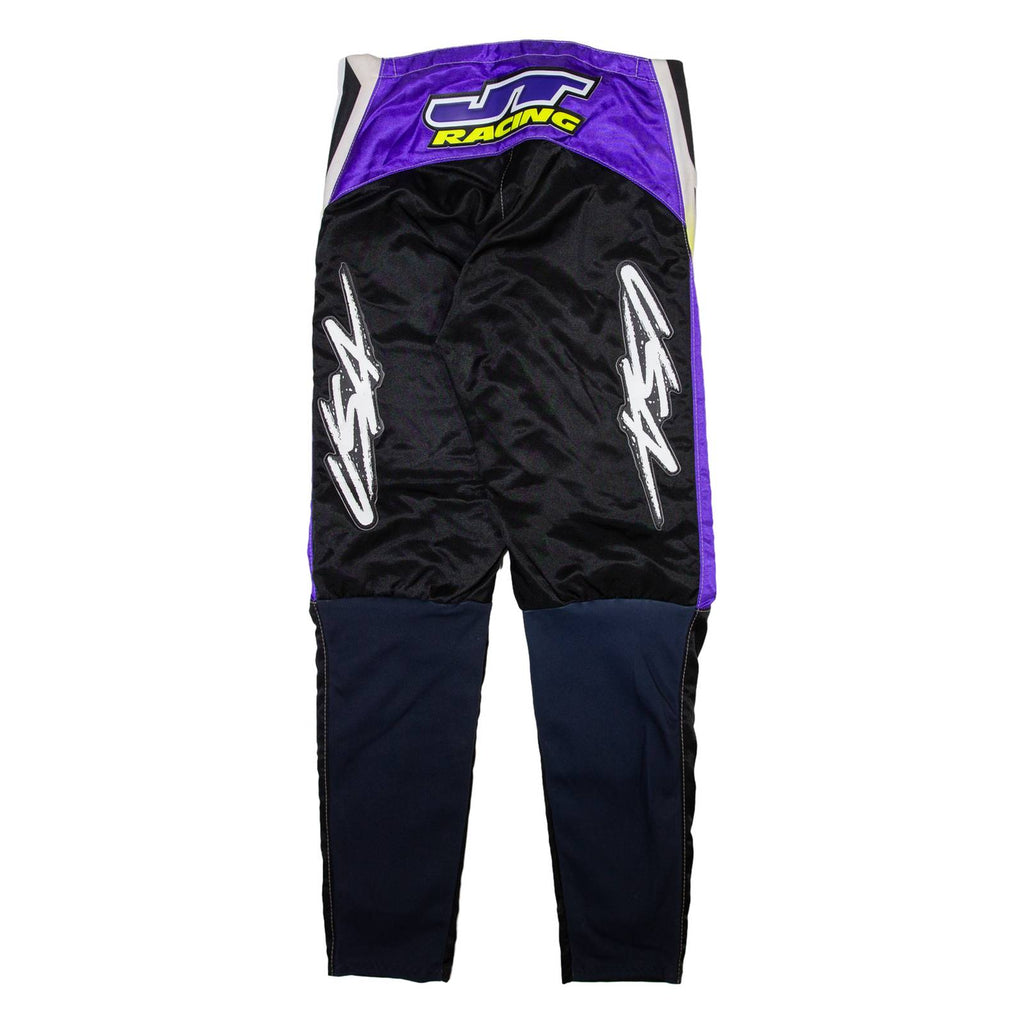 UT RACING Mens Trousers Black Regular Tapered Nylon W32 L31
