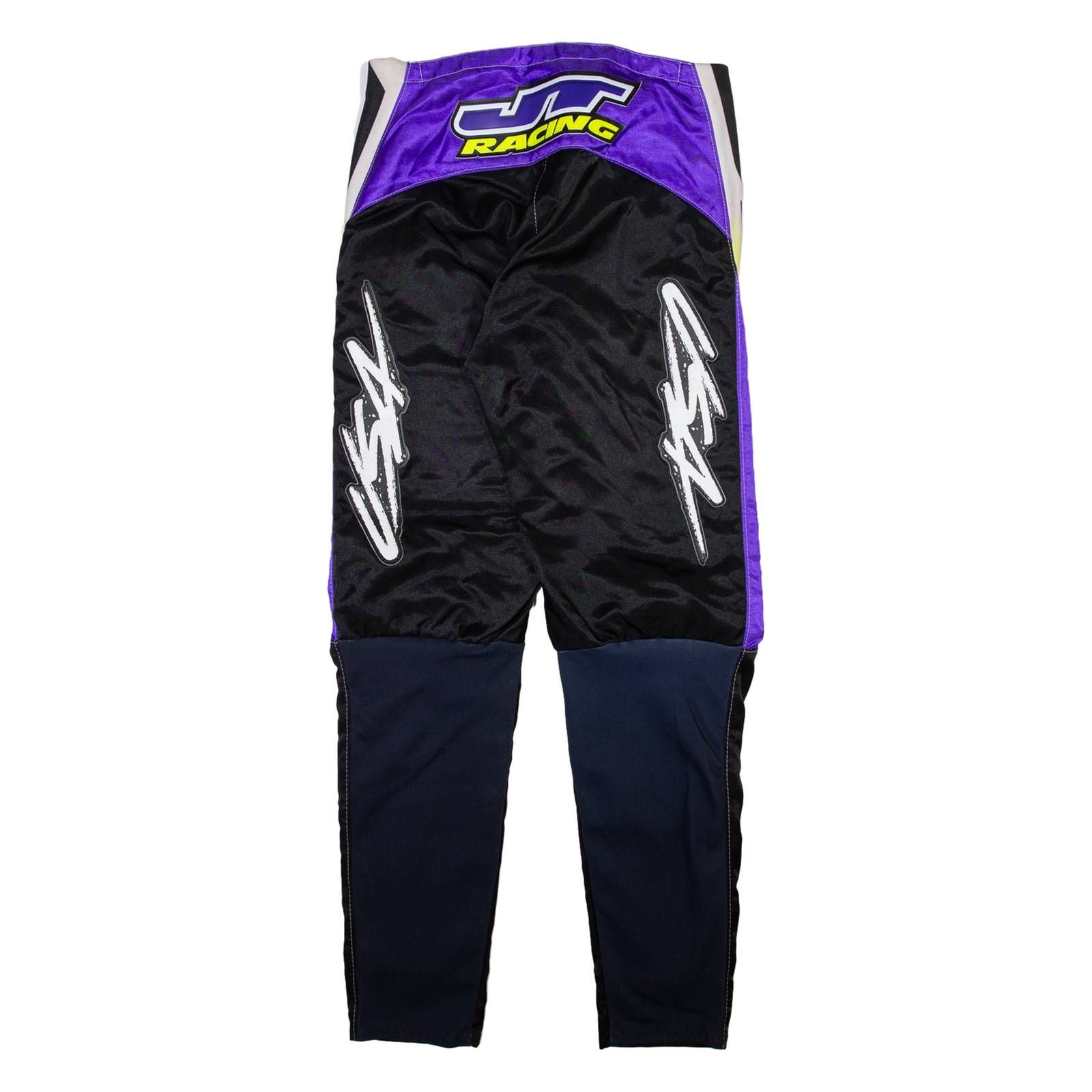 UT RACING Mens Trousers Black Regular Tapered Nylon W32 L31
