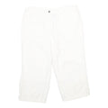 STYLE & CO Womens Shorts White Casual Cotton UK 10 W30 Summer Comfort