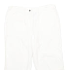 STYLE & CO Womens Shorts White Casual Cotton UK 10 W30 Summer Comfort